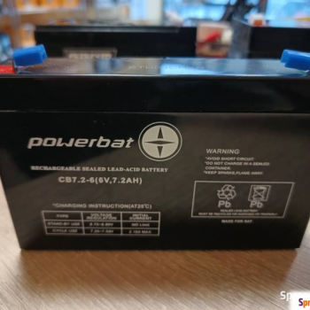 Ogłoszenie - Akumulator żelowy (6V 7.2Ah) Powerbat CB 7.2-6  - Darmowy dowóz i wymiana - 45,00 zł