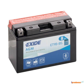 Ogłoszenie - Akumulator motocyklowy 8Ah 110A Exide Et9b-bs yt9b-bs 12V en L+ - Darmowy dowóz i wymiana - 130,00 zł