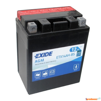Ogłoszenie - Akumulator motocyklowy 12Ah 210A Exide Etx14Ah-Bs Ytx14AH-Bs 12V En L+ - Darmowy dowóz i wymiana - Zachodniopomorskie - 210,00 zł