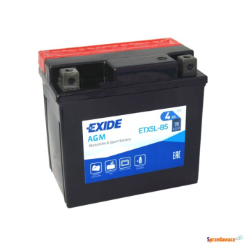 Ogłoszenie - Akumulator motocyklowy 4Ah 70A ExideEtx5L-Bs Ytx5L-Bs 12V en P+ - Darmowy dowóz i wymiana - Zachodniopomorskie - 98,00 zł