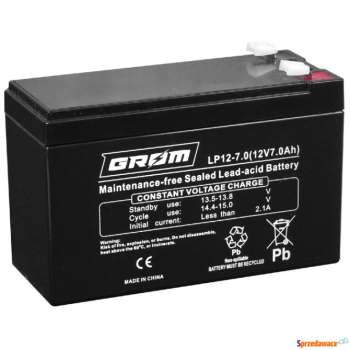 Ogłoszenie - Akumulator 12V 7Ah Grom  LP12-7.0 - Darmowy dowóz i wymiana - Szczecin - 59,00 zł