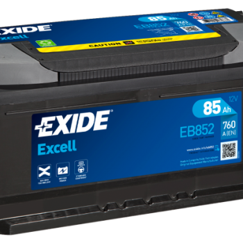 Ogłoszenie - Akumulator 85Ah 760A EB852 Exide Excell - Poznań - 450,00 zł
