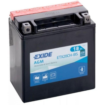 Ogłoszenie - Akumulator motocyklowy EXIDE ETX20CH-BS YTX20CH-BS 12V 18Ah 230A EN L+ - Rumia - 255,00 zł