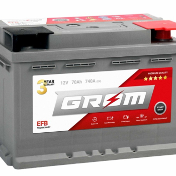 Ogłoszenie - Akumulator GROM EFB START&STOP 70Ah 740A Prawy Plus DTR - 560,00 zł