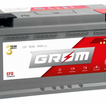 Ogłoszenie - Akumulator GROM EFB START&STOP 95Ah 950A Prawy Plus DTR - 650,00 zł