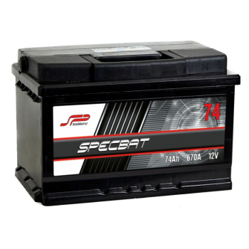 Ogłoszenie - Akumulator 74Ah 640A EN SPECBAT PRAWY PLUS wysoki SPECPART TCZEW - 289,00 zł