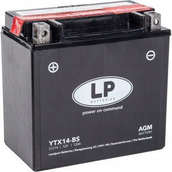 Ogłoszenie - Akumulator motocyklowy Landport YTX14-BS 12V 12A - Żory - 169,00 zł