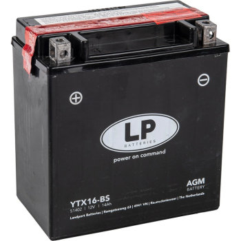 Ogłoszenie - Akumulator motocyklowy Landport YTX16-BS 12V 14Ah 220A - Żory - 179,00 zł