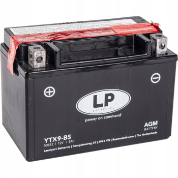 Ogłoszenie - Akumulator motocyklowy Landport YTX9-BS 12V 8Ah 120A - 109,00 zł