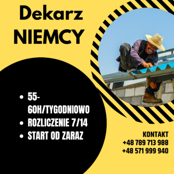 Ogłoszenie - Praca na dachu naprawa membramy NIEMCY - Niemcy - 100,00 zł