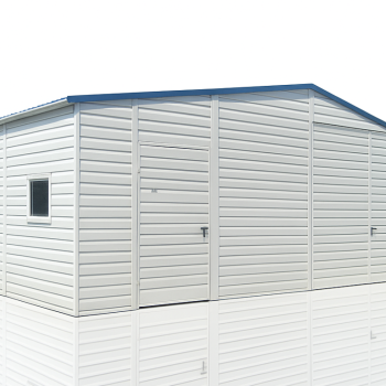 Ogłoszenie - Garaż blaszany/Hala dwuspadowy 9x6m Biały RAL PREMIUM - 34 300,00 zł