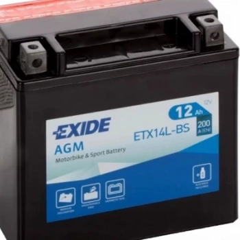Ogłoszenie - Akumulator 12Ah 200A Exide ETX14L-BS - Częstochowa - 235,00 zł