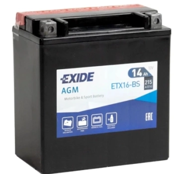 Ogłoszenie - Akumulator 14Ah 215A Exide ETX16-BS - Częstochowa - 240,00 zł