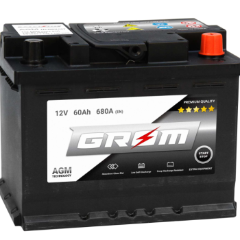 Ogłoszenie - Akumulator 60Ah 680A en Grom Agm Start&Stop - Poznań - 550,00 zł