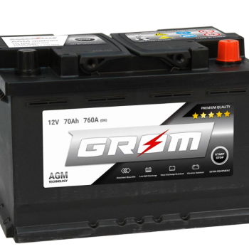 Ogłoszenie - Akumulator 70Ah 760A en Grom Agm Start&Stop - Luboń - 660,00 zł