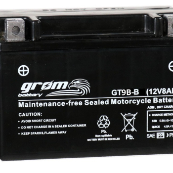 Ogłoszenie - Akumulator 12V 8Ah 120A L+ /  motocyklowy GROM GT9B-B YT9B - Lubuskie - 140,00 zł