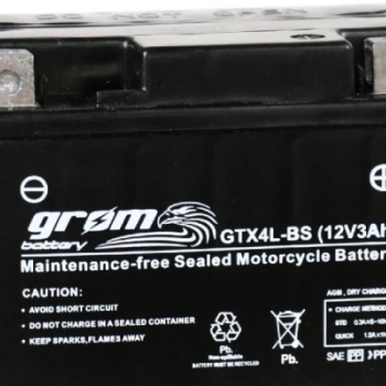 Ogłoszenie - Akumulator 3Ah 60A Grom GTX4L-BS - Częstochowa - 80,00 zł