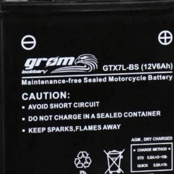 Ogłoszenie - Akumulator 6Ah 120A Grom GTX7L-BS - Częstochowa - 130,00 zł