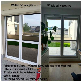 Ogłoszenie - Folkos folie lustro weneckie Warszawa- folia z usługą montażu Warszawa i okolice -Widzisz nie będąc widzianym - 187,00 zł