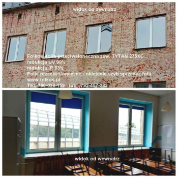 Ogłoszenie - Folie przeciwsłoneczne zewnętrzne HANITA Coatings, SOLAR SCREEN -Folie Folkos Warszawa -folie z filtrem UV I IR - Mazowieckie - 187,00 zł