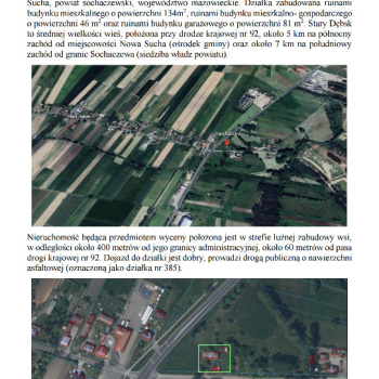 Ogłoszenie - Syndyk sprzeda działkę w Stary Dębsk (Sochaczew) - 105 750,00 zł