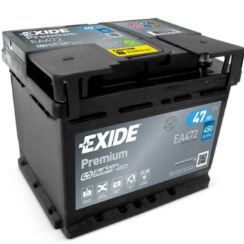 Ogłoszenie - Akumulator 47Ah 450A Exide Premium EA472 Prawy plus - Kościerzyna - 278,00 zł