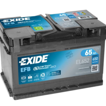Ogłoszenie - Akumulator 65Ah 650A Exide Start Stop EFB EL652 Prawy plus - Kościerzyna - 530,00 zł