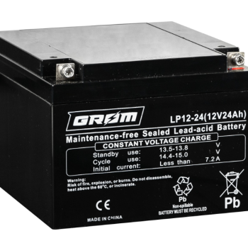Ogłoszenie - Akumulator GROM LP12-24 12V 24Ah - Gdynia - 180,00 zł
