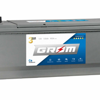 Ogłoszenie - Akumulator GROM Premium 135Ah 950A ze stopką LEWY PLUS - Gdynia - 750,00 zł