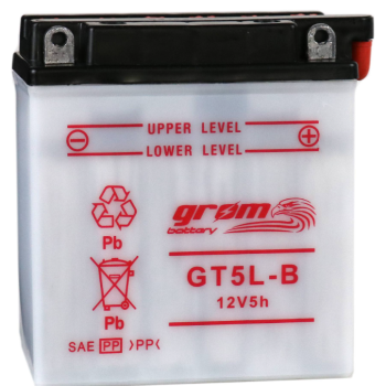Ogłoszenie - Akumulator motocyklowy GROM YB5L-B 12V 5Ah 80A P+ - Gdynia - 85,00 zł