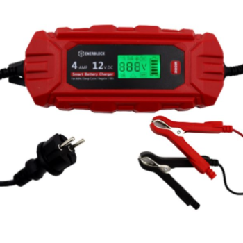 Ogłoszenie - Automatyczna ładowarka mikroprocesorowa Enerblock 12V 4A AGM GEL EFB - 169,00 zł