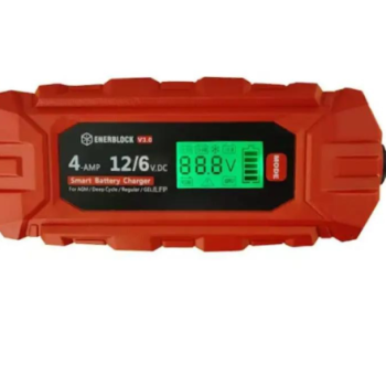 Ogłoszenie - Automatyczna ładowarka mikroprocesorowa Enerblock 6/12V 4A LFP AGM GEL EFB - Kościerzyna - 169,00 zł