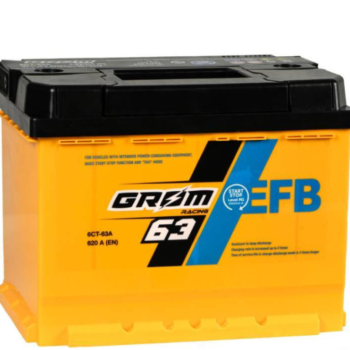 Ogłoszenie - Akumulator 63Ah 620A Grom Racing EFB niski/wysoki-Darmowy dowóz i wymiana - Lublin - 480,00 zł