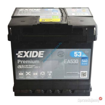 Ogłoszenie - Akumulator 53Ah 540A Exide Premium - Darmowy dowóz i wymiana - Szczecin - 300,00 zł