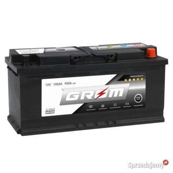 Ogłoszenie - Akumulator  105Ah 950A  GROM AGM START&STOPPrawy Plus - Piotrków Trybunalski - 960,00 zł