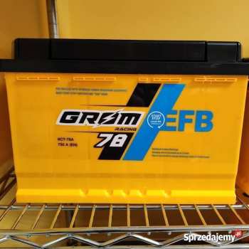 Ogłoszenie - Akumulator 78Ah 750A Grom Racing EFB wysoki P+ - Piotrków Trybunalski - 550,00 zł