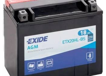 Ogłoszenie - Akumulator motocyklowy EXIDE ETX20HL-BS YTX20HL-BS 12V 18Ah - Zgierz - 255,00 zł