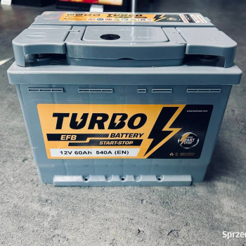 Ogłoszenie - Akumulator 60Ah 540A Turbo EFB  - darmowy dowóz i wymiana - 350,00 zł