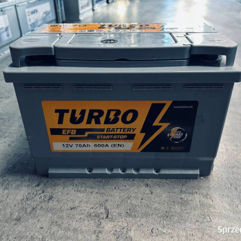 Ogłoszenie - Akumulator 70Ah 600A Turbo EFB  - darmowy dowóz i wymiana - 510,00 zł