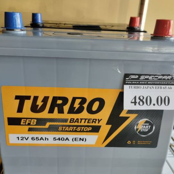 Ogłoszenie - Akumulator 65Ah 540A EFB Japan Turbo - darmowy dowóz i wymiana - 480,00 zł