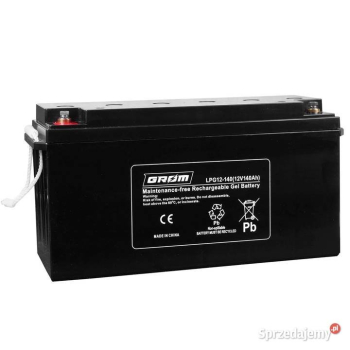 Ogłoszenie - Akumulator żelowy GROM 12V 140Ah LPG12-140 - Zgierz - 1 150,00 zł