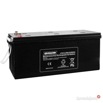 Ogłoszenie - Akumulator żelowy GROM 12V 200Ah LPGS12-200 - Zgierz - 1 550,00 zł