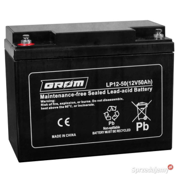 Ogłoszenie - Akumulator żelowy GROM 12V 50Ah LP12-50 - Zgierz - 350,00 zł