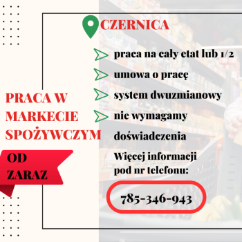 Ogłoszenie - Praca w markecie, Dino Polska S.A., Czernica