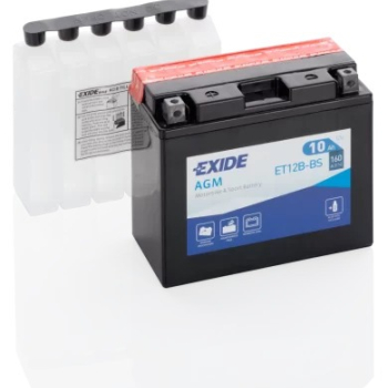 Ogłoszenie - Akumulator ET12B-BS YT12B-BS 12V 10Ah 160A EN L+ EXIDE - Gdańsk - 180,00 zł