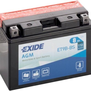Ogłoszenie - Akumulatory ET9B-BS YT9B-BS 12V 8Ah 110A Exide - Gdańsk - 130,00 zł
