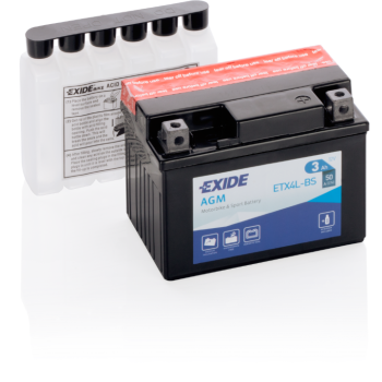 Ogłoszenie - Akumulator ETX4L-BS YTX4L-BS 12V 3Ah 50A P+ EXIDE - Gdańsk - 80,00 zł