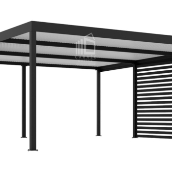 Ogłoszenie - CarPort PREMIUM - Wiata samochodowa 6x5 Antracyt Zabudowa - ID953 - 19 800,00 zł