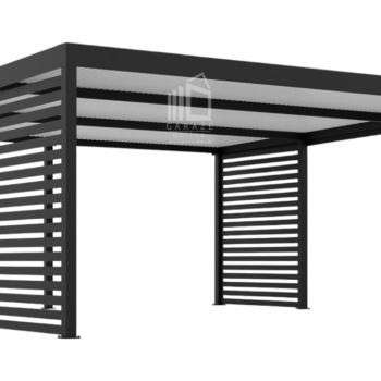 Ogłoszenie - CarPort PREMIUM - Wiata samochodowa 6x5,5 Antracyt Zabudowa - ID950 - 24 190,00 zł