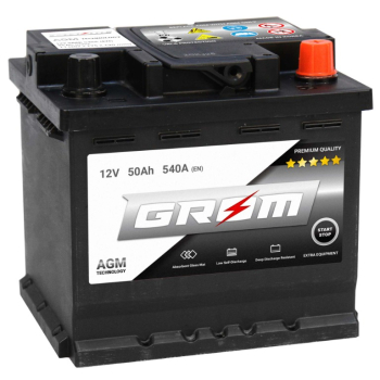 Ogłoszenie - Akumulator  50Ah 540A Prawy Plus GROM AGM START&STOP - 520,00 zł